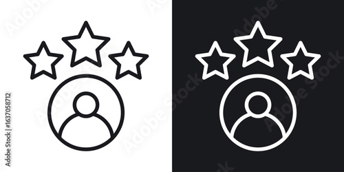 Customer loyalty icon thin line outline art. Doodle graphics