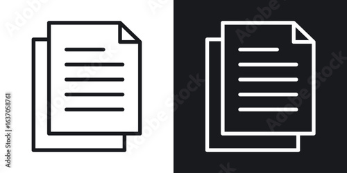 Copy icon thin line outline art. Doodle graphics