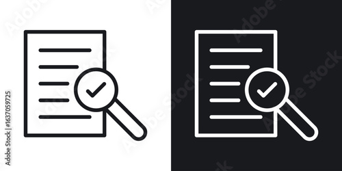 Audit icon thin line outline art. Doodle graphics