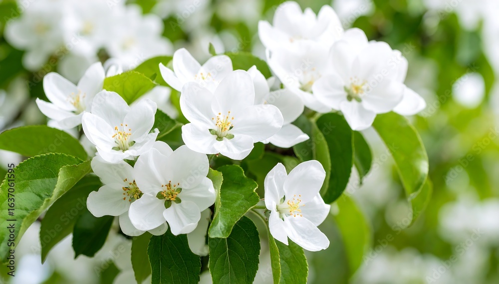 Fototapeta premium Blooming apple blossoms in spring