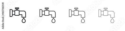 Tap icons big set. Simple black stroke line versions collection
