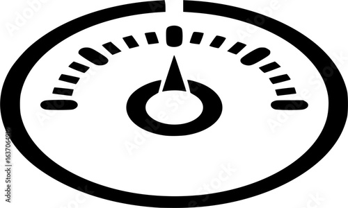thermostat control stencil icon silhouette vector illustration
