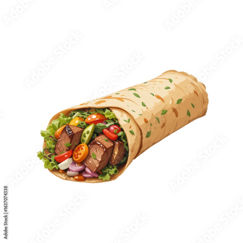 Kebab vector illustration