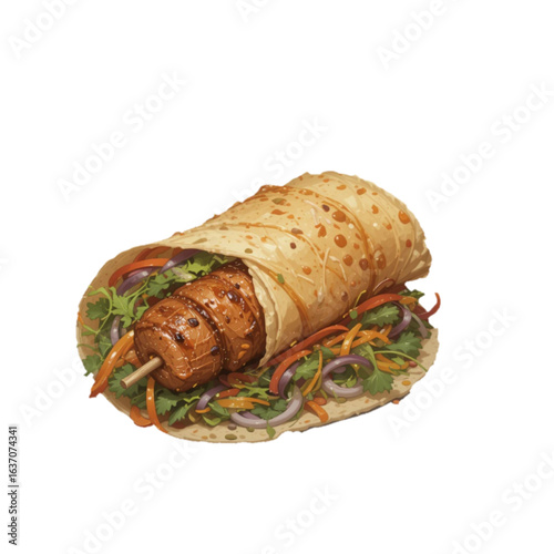 Kebab vector illustration