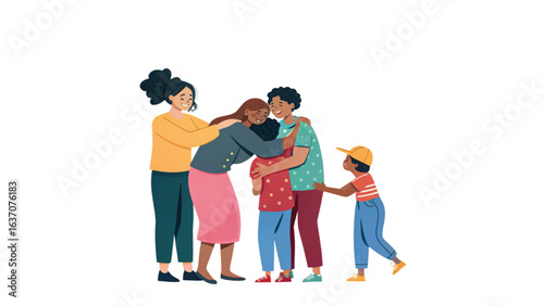 group of family members 