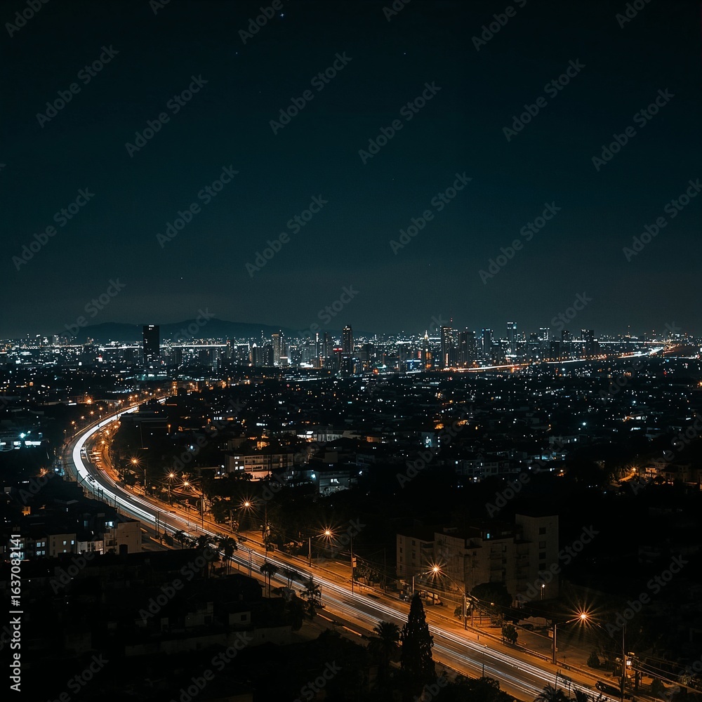 Fototapeta premium night view of the city