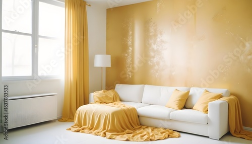 Photo interior modern design room 3d illustration