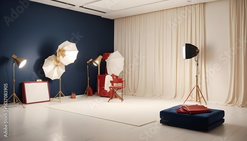 Photo interior modern design room 3d illustration