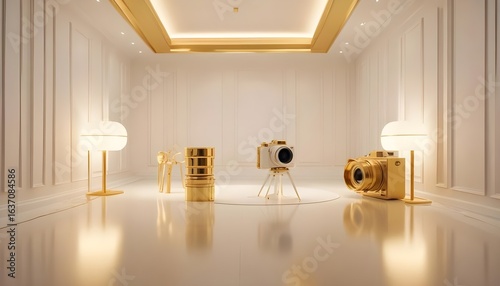 Photo interior modern design room 3d illustration