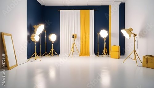 Photo interior modern design room 3d illustration