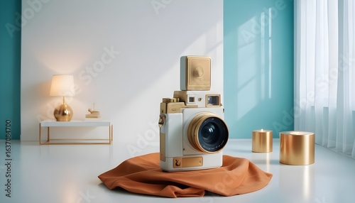 Photo interior modern design room 3d illustration