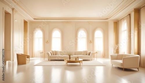 Photo interior modern design room 3d illustration