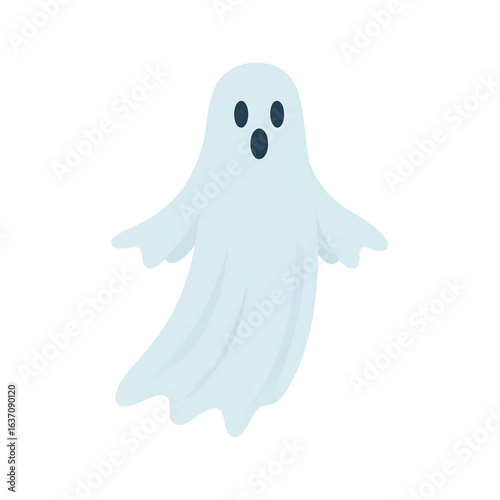 cute ghost illustration isolated png