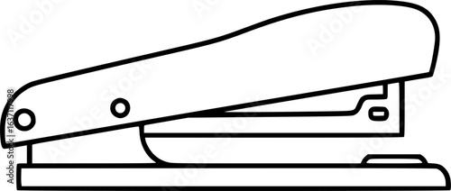 Desktop stapler outline icon vector
