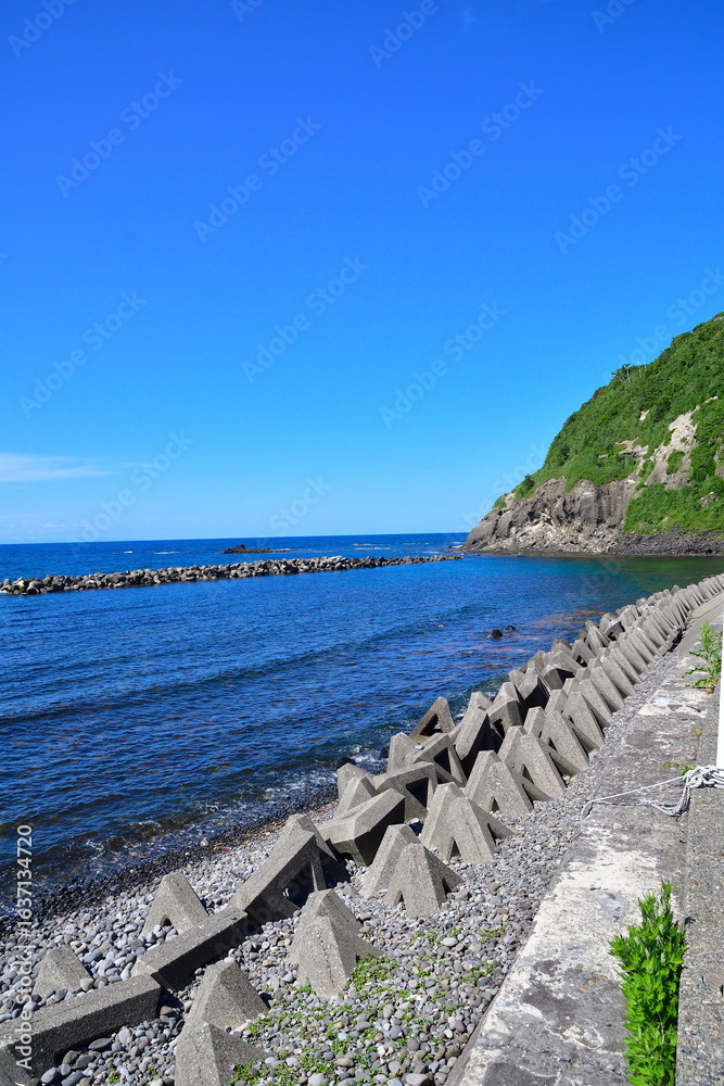 Obraz premium 上輪海水浴場（新潟県）