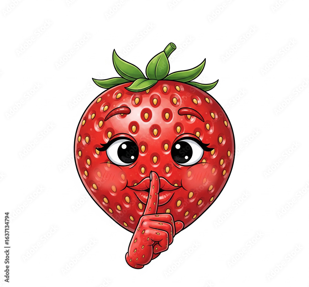 Obraz premium strawberry on a white background vector