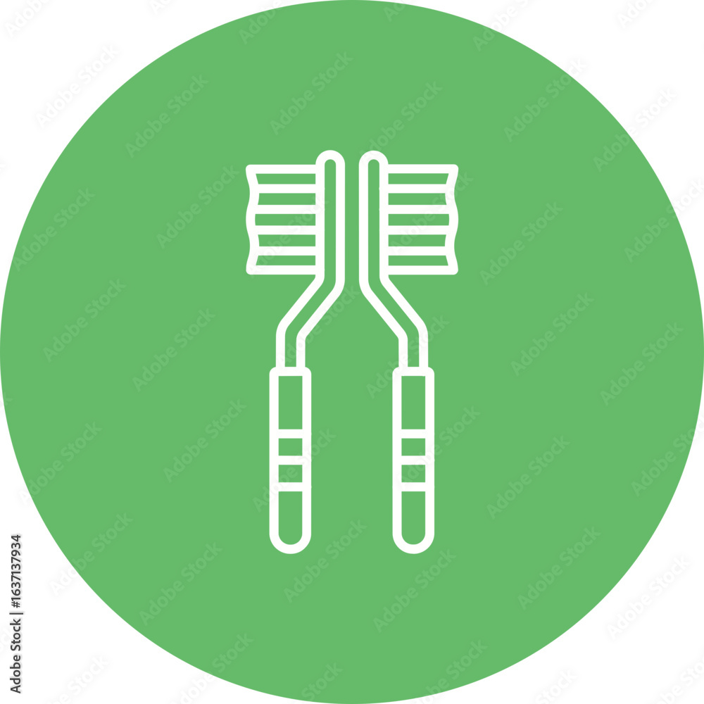 Fototapeta premium Toothbrushes Icon
