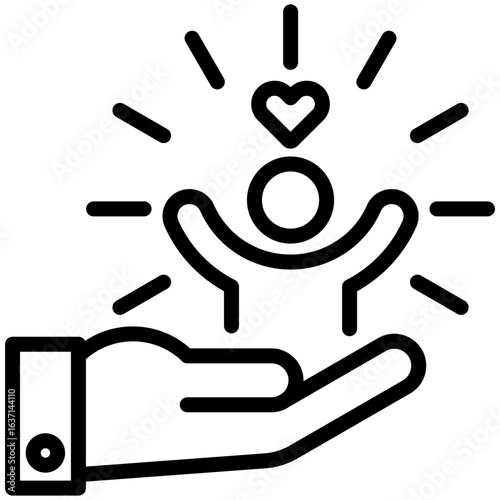 quality of lifes  icon for Self improvement, business, website, application, printing, document, poster design, etc