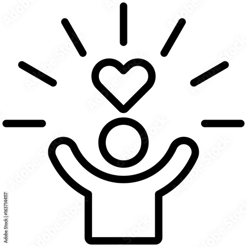 quality of life  icon for Self improvement, business, website, application, printing, document, poster design, etc