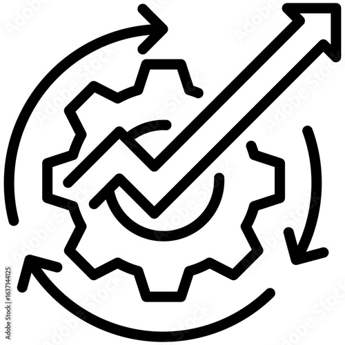 process improvement  icon for Self improvement, business, website, application, printing, document, poster design, etc