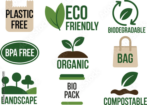 Eco-Friendly and Sustainable Product Icons