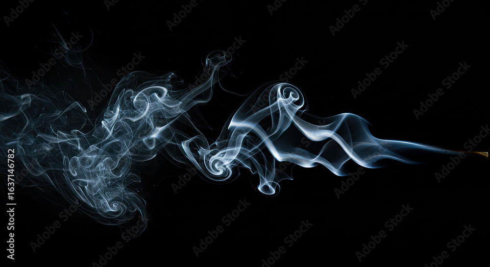 custom made wallpaper toronto digitalAbstract Smoke Patterns Against a Black Background.