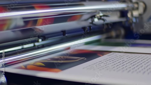 Wallpaper Mural Close-up of industrial printing press Torontodigital.ca