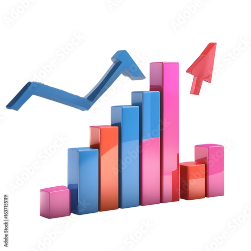 Free Download business graph on white background - GFXLoad