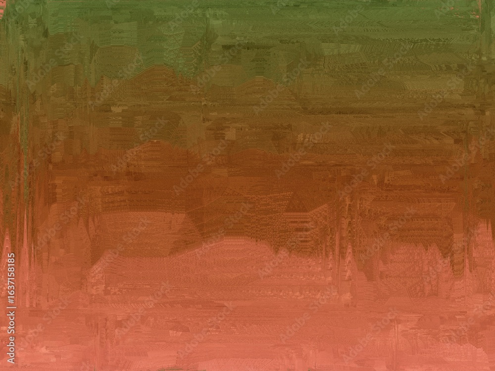 Fototapeta premium Abstract gradient background in green and brown with watercolor effect.