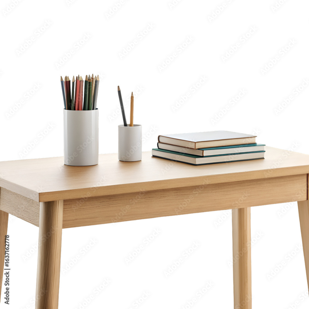 Fototapeta premium school supplies on a table