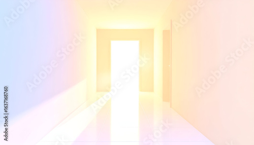 Bright Hallway with Open Door, and Hope.
