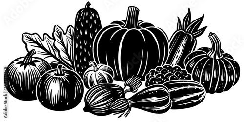 fruits hand drawn vector illustration 