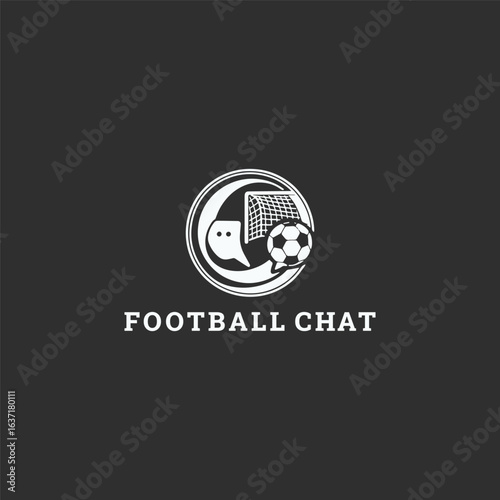 Football cheat logo style icon design template vector illustration 