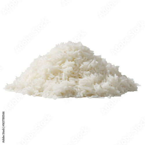 Pile of white rice