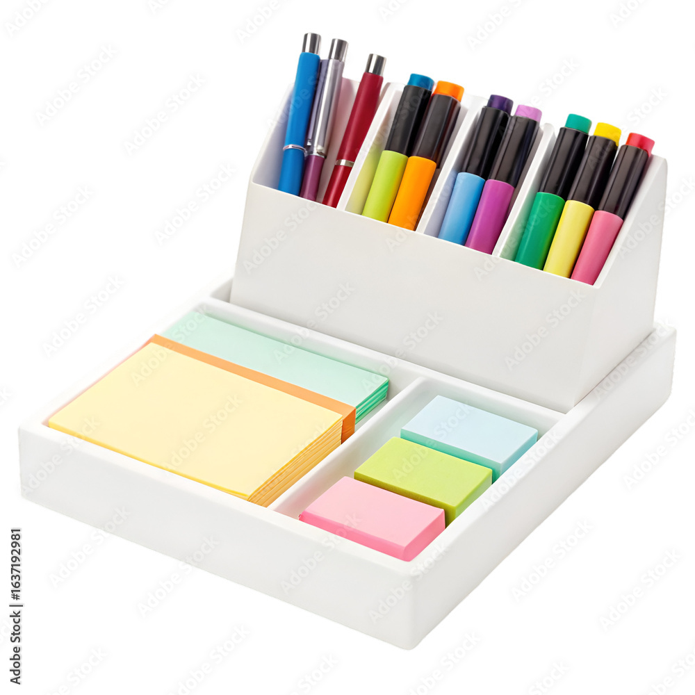 Naklejka premium colored pencils in a box