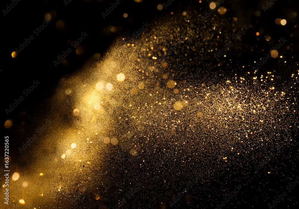 Obraz premium Sparkling Golden Particles