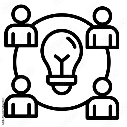 Co-Creation  Icon Element For Design