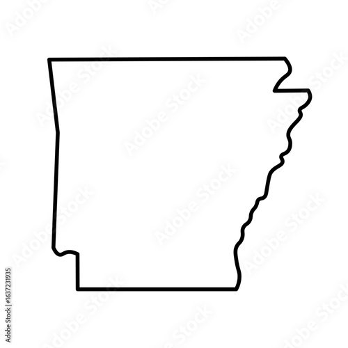 Arkansas state map outline