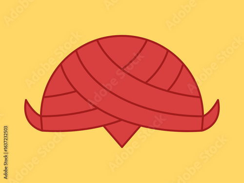 Blangkon icon. Asian culture vector icon. Flat illustration concept.