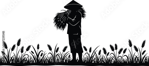 Silhouette of kneeling soldier with large wings, armed guardian warrior, heroic angel fighter, fantasy battle protector, military tribute illustration, winged combat hero, soldier with rifle