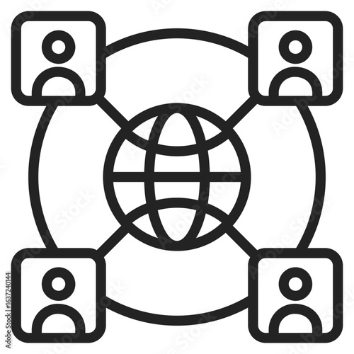 Networking  Vector Icon 