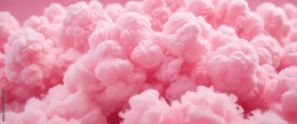 Fototapeta premium Abstract pink cotton candy texture, soft blurred background, delicious, airy