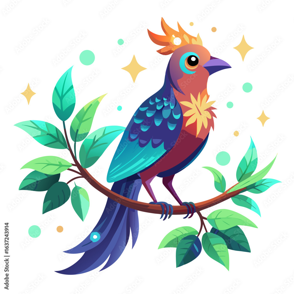 Fototapeta premium bird on tree