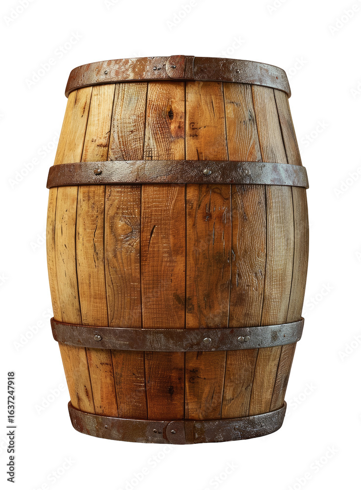 Fototapeta premium Wooden barrel, aged and robust