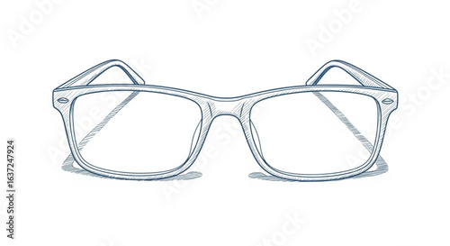 Stylish eyeglasses frames vector design for vision correction and eye protection accessories illustration