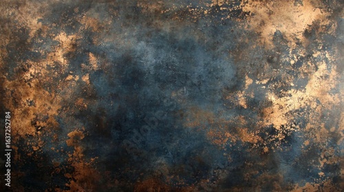 The beauty of aged copper and bronze creates a striking old textured background.