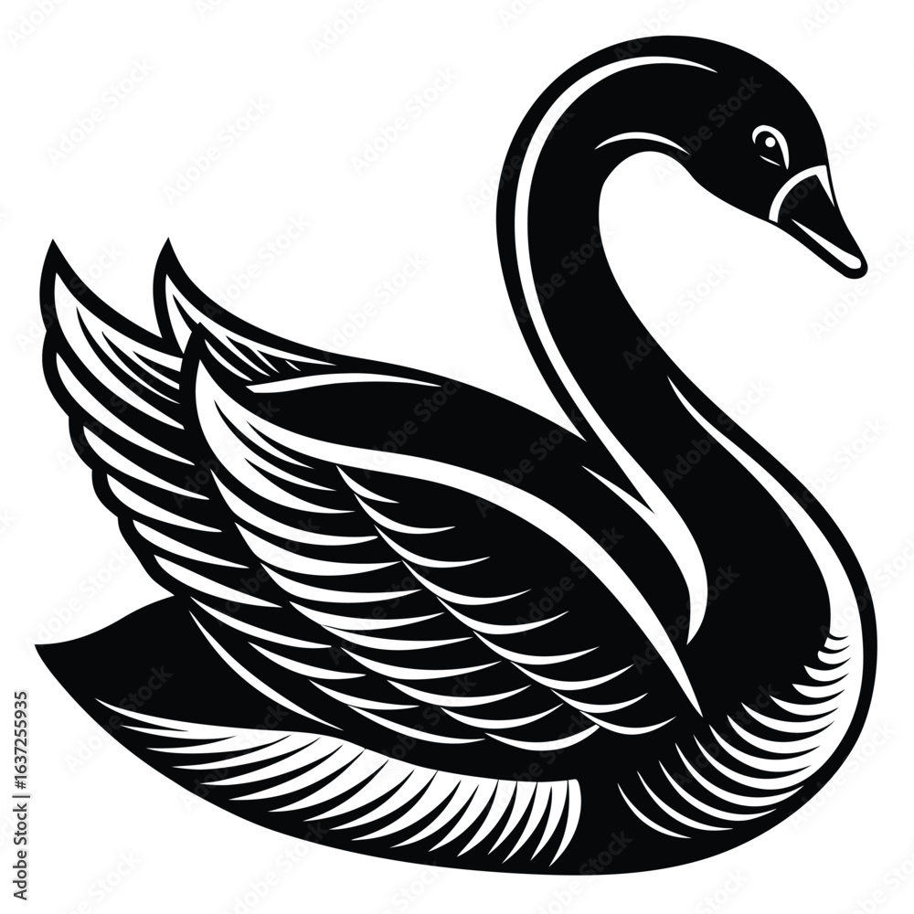 Obraz premium swan-vector-icon.eps