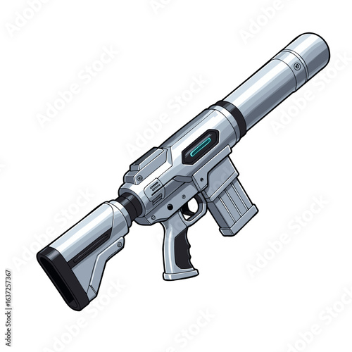 Gun Blaster Steel Angled Up