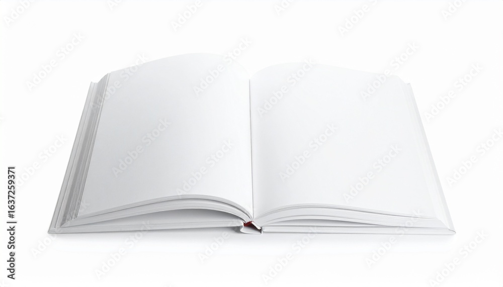 Fototapeta premium Open book isolated on white background