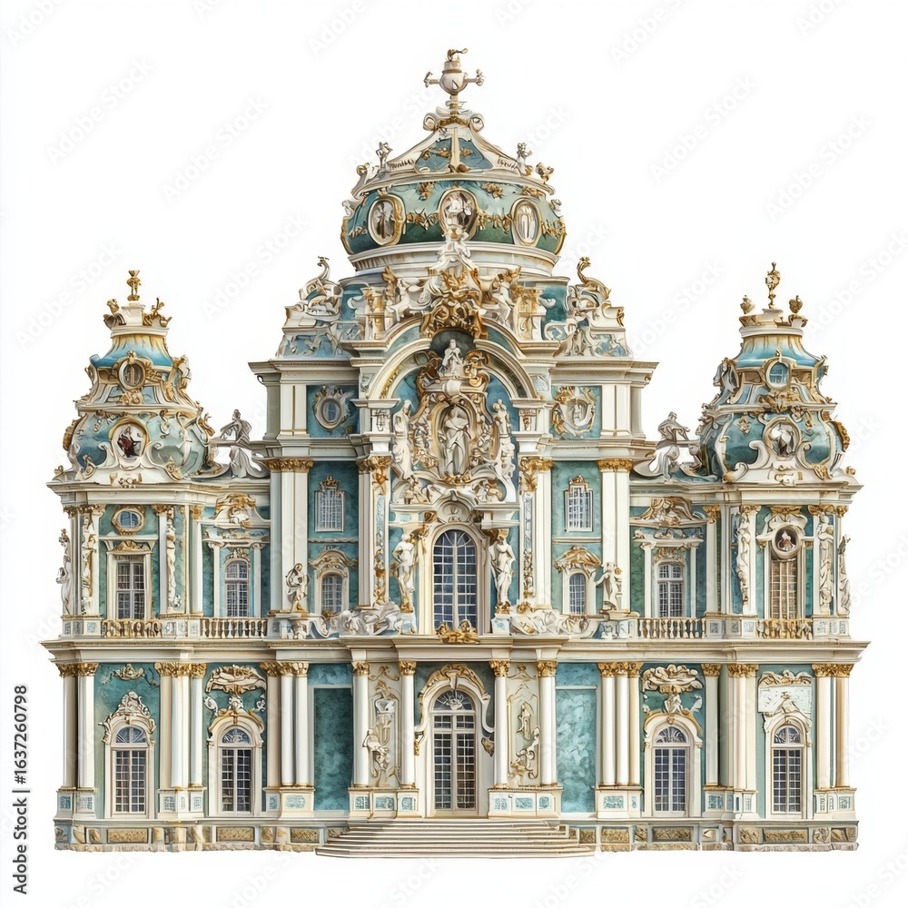 Obraz premium Experience the grandeur of Baroque style through this vivid artistic rendering.